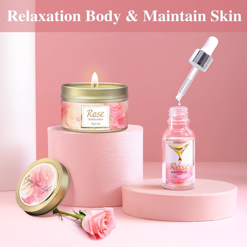 LUCOTIYA Rose Spa Gift Set - Image 4